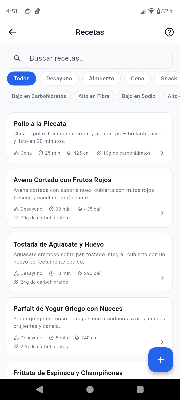 Biblioteca de recetas para diabéticos