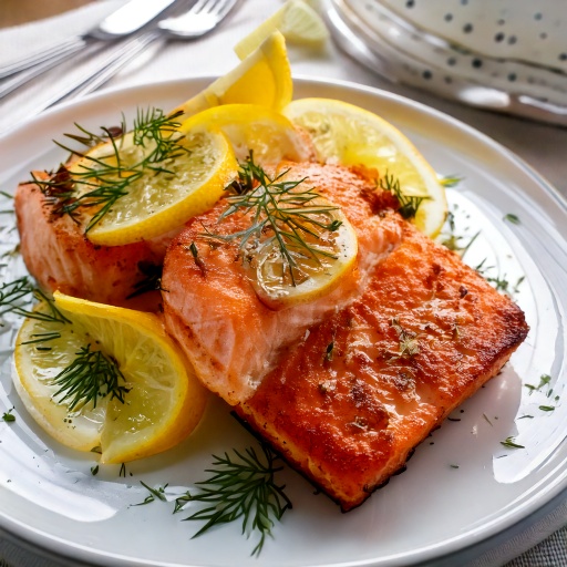 Baked Salmon with Lemon & Herbs