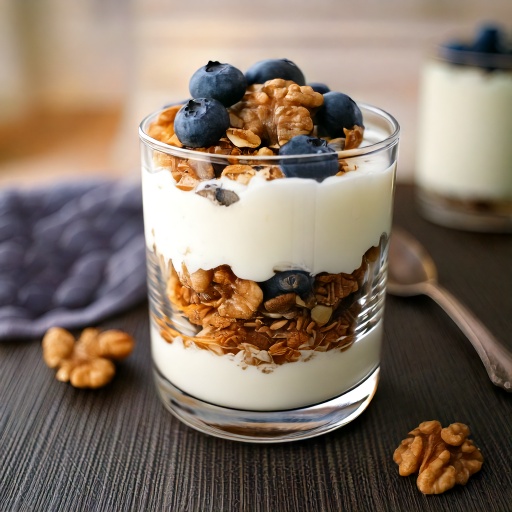 Greek Yogurt Parfait with Walnuts