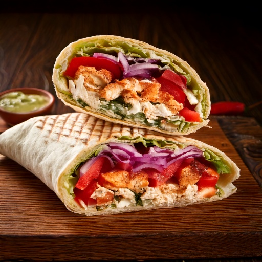 Grilled Chicken Souvlaki Wrap