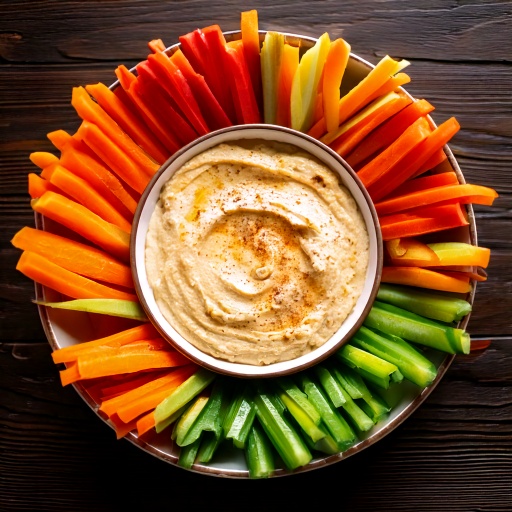 Hummus and Veggie Sticks
