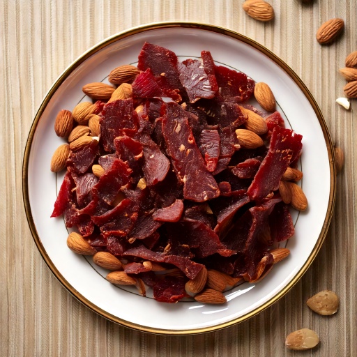 No-Sugar Beef Jerky & Almonds