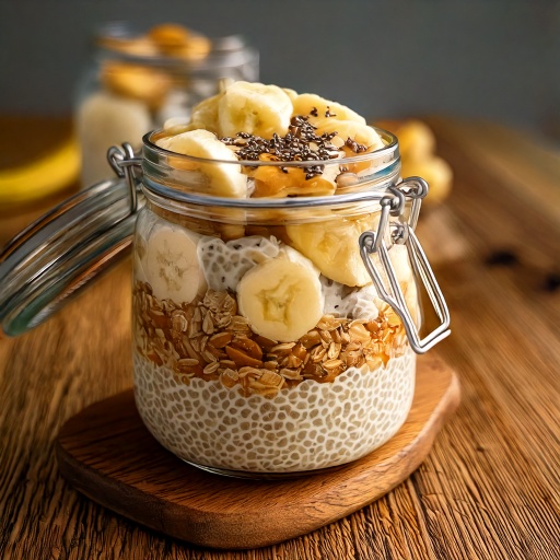Peanut Butter Banana Overnight Oats