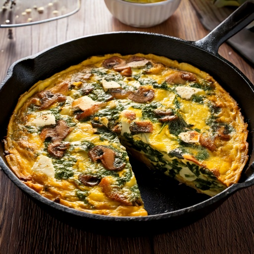 Spinach and Mushroom Frittata