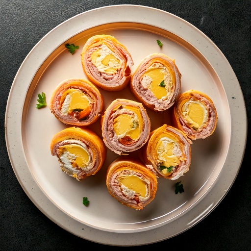 Turkey and Cheddar Roll-Ups