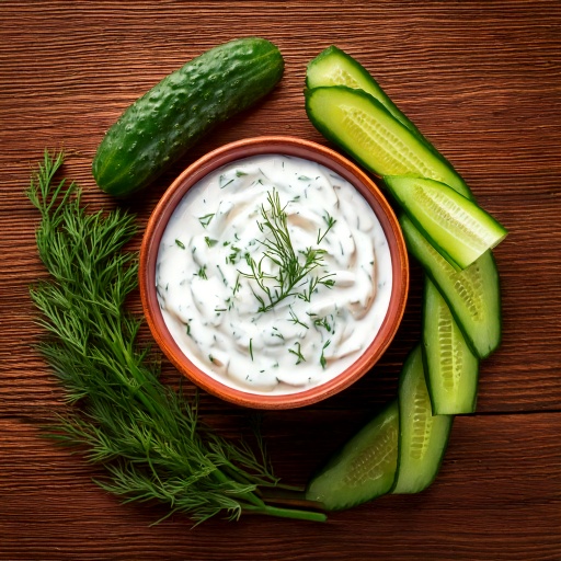 Tzatziki with Cucumber Sticks